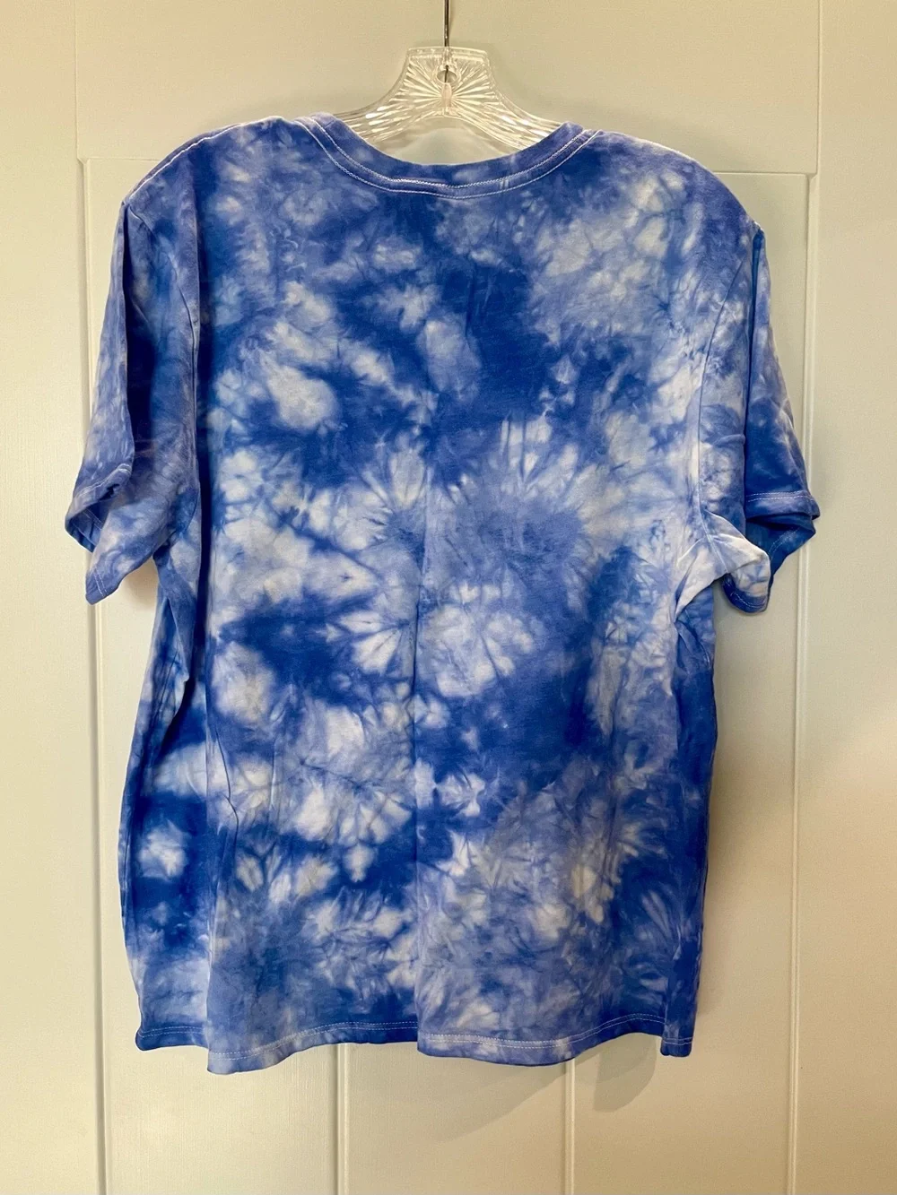 Coca Cola Blue and White Tie-Dye Short Sleeve Logo Tee - Picture 4 of 4